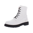 thumbnail image 1 of Journee Collection Womens Chandlerr Faux Leather Combat & Lace-up Boots, 1 of 3