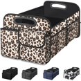 thumbnail image 1 of Organizador de maletero de coche Femular, impermeable y plegable, diseño de leopardo, 1 of 7