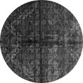 thumbnail image 1 of Ahgly Company Indoor Round Abstract Gray Modern Area Rugs, 4' Round, 1 of 4
