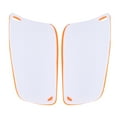 thumbnail image 4 of 1 par de espinilleras deportivas de fútbol para adultos y niños, protector de piernas, color naranja, talla S, 4 of 11