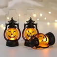 thumbnail image 4 of Accesorios de lámpara de linterna de calabaza perfecl 3 uds decorativa de noche, 4 of 7