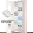 thumbnail image 4 of Organizador de Zapatos, 24 Bolsillos para Colgar Bolsas de Zapatos Transparentes Organizador de Zapatos Colgante Sobre La Puerta Organizador Con Gran Capacidad para puertas,, 4 of 7