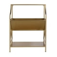 thumbnail image 2 of Butler Specialty Company Franklin 24" W Rectangular Iron 2 Tier Bookshelf-Gold, 2 of 5