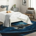 thumbnail image 4 of Owl Rugs for Living Room - 4x5Owl Rug - Wisdom Bird Starry Sky Area Rug - Moon Wild Animal Rugs - Wildlife Carpet, 4 of 7