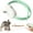 Green*1pc, variant on Automatic Laser Collar Cat Toy, Wearable Electronic Collar with Rotating Laser & 41° Adjustable Angle for Indoor Interactive Play