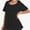 Black, variant on Women's Plus Size Short Sleeve V-Neck T-Shirt - Casual Summer Tops, Comfortable Breathable Tee Shirt