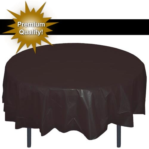 black round tablecloth