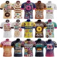thumbnail image 2 of Maillot de ciclismo Donut Give Up para hombre, manga corta, reflectante, para ciclismo de montaña, para descenso, equipo profesional, novedad de verano, 2 of 5