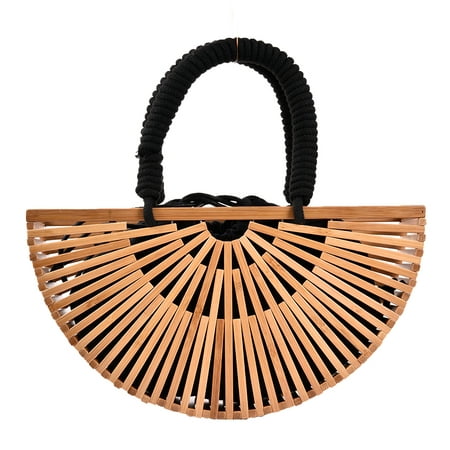 Innovative Fashion Bamboo Bag Shoulder Slanting Rattan Bag Outdoor ...
