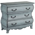 thumbnail image 2 of Coast to Coast Sherwood 39" Wide Traditional Aged Blue 3-Drawer Chest, 2 of 9