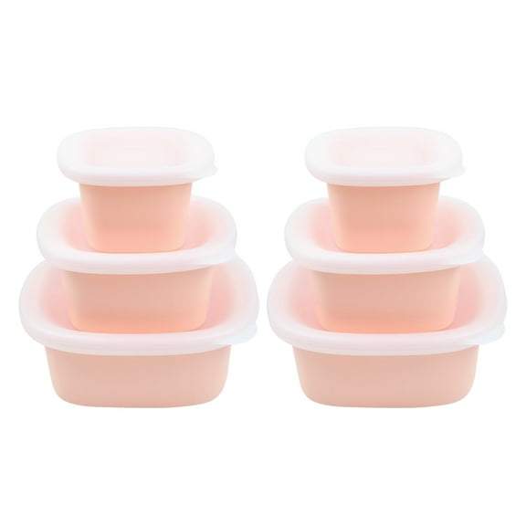 Set of 6 Nesting Silicone Food Storage Containers, Reusable & BPA-Free Meal Prep Lunch Boxes with Lids