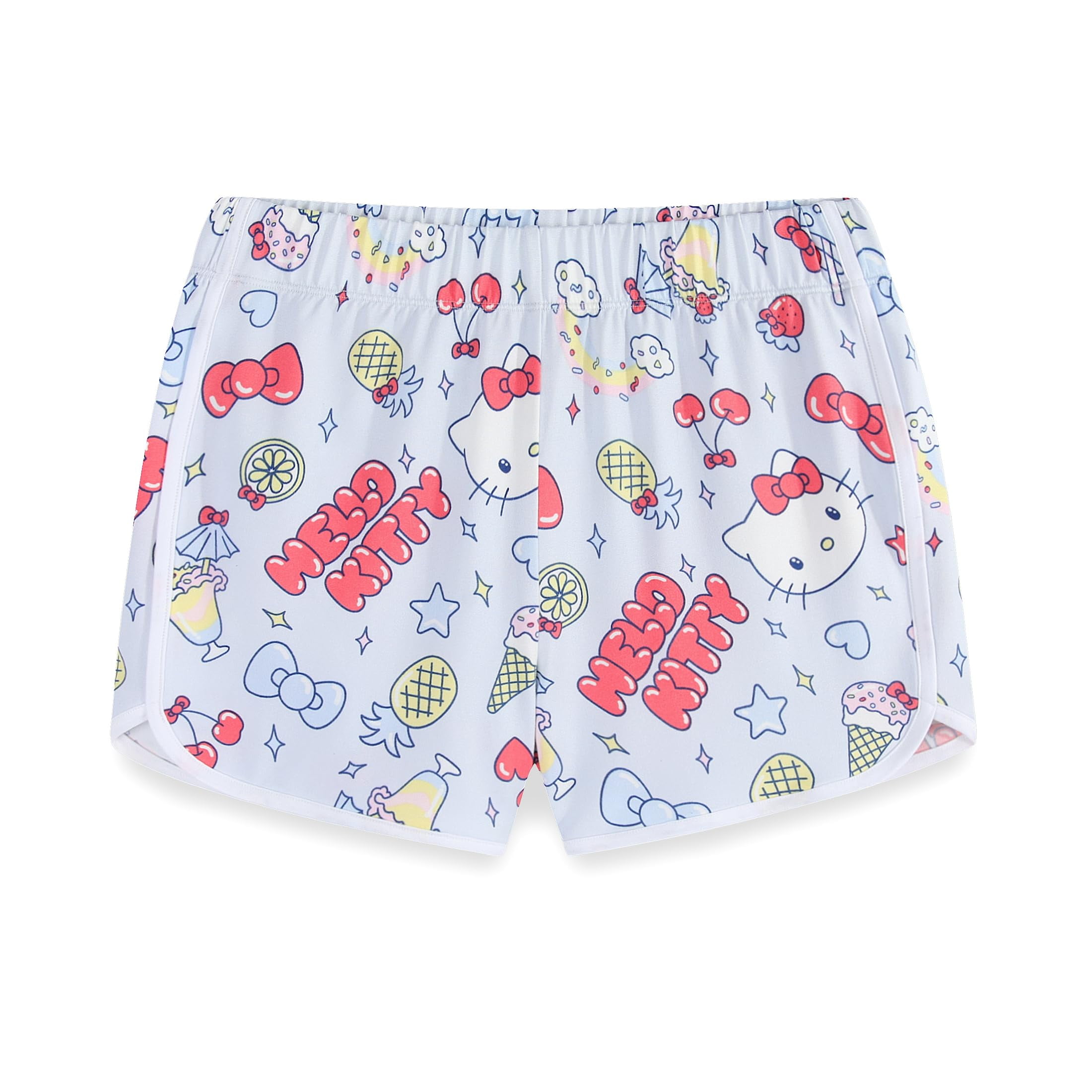 Hello Kitty Sanrio Mix and Match Outfit Set with 2 Tops, Legging Pants and Shorts (Girls), 4 Piece Set, Sizes 4-12