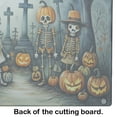 thumbnail image 3 of Calacas Skeletons Spooky Halloween Glass Cutting Board Large 12 in x 15 in, 3 of 5