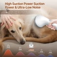 thumbnail image 4 of Pupihom Pet Hair Grooming Vacuum, 3-Speed, Hair Trimmer, Adjustable Suction, Low Noise for Shedding Dogs, 4 of 6