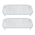 thumbnail image 1 of 2PCS Stainless Oven Grill Rack Air Fryer Basket for Ninja Woodfire OG701 OG75 7-In-1 Air Fryer Net Baskets Kitchen Tool, 1 of 5