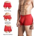 thumbnail image 4 of wirarpa Mens Underwear Modal Trunk Boxer Briefs Short Leg 4 Pack Sizes S-3XL, 4 of 6