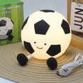 thumbnail image 1 of Tonnylam Lámpara de silicona con sensor de palmaditas de fútbol para niños, regalo de cumpleaños, mesita de noche, lámpara de mesa, luz nocturna, 1 of 6