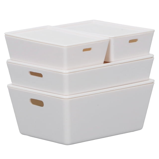 Muebles para casa de muñecas Jadeshay 4 cajas de almacenamiento apilables
