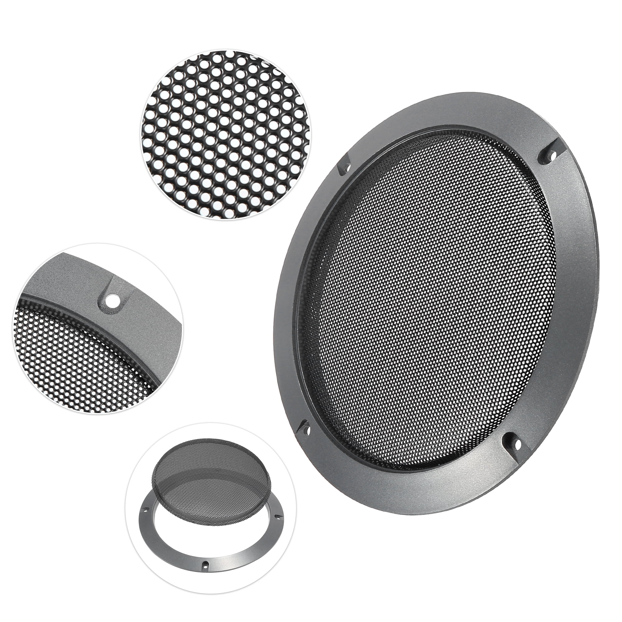 Unique Bargains 6.5 Inch Universal Speaker Grills Cover with Screws - Pack of 2