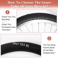 thumbnail image 5 of 2 Pack 26 Inch Bike Inner Tubes with 2 Tire Lever 26x1.75/1.95 Shradler Valve Bicycle Replacement Butyl Rubber Inner Tubes, 5 of 9