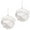 B-2pcs, variant on Fridja Christmas Ball Ornaments Pack Of 3 Christmas Petal Glitter Foam Balls Christmas Tree Decoration Christmas Balls 8cm