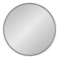 thumbnail image 2 of Kate and Laurel Caskill Framed Wall Mirror, 30 Inch Diameter, Charcoal Gray, Modern Circular Mirror for Wall Decor, 2 of 6