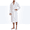 White, variant on EA'S SECRET 100% Cotton Mens Robe Lightweight Long Kimono Bathrobe with Pockets Cozy Knit Spa Robes Breathable Shower Bath Robes(Deep Gray,M)