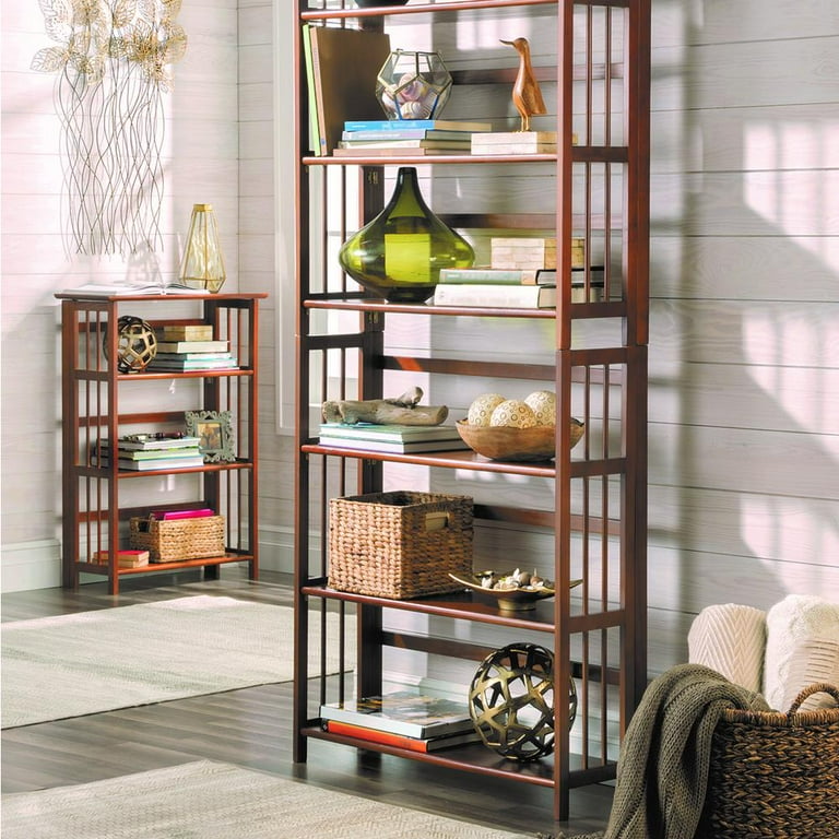 3-Shelf Folding Stackable Bookcase 27.5