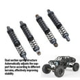 thumbnail image 4 of RC Damper Set, 90mm Accuracy Fit High Strength RC Car Shock Absorbers with 8 Spare Springs for 1/10 Scale Models Gold,Ti Color, 4 of 7