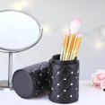 thumbnail image 1 of Bolsa De Brochas De Maquillaje Estuche de almacenamiento de brochas de maquillaje de cuero a la moda organizador de soporte vacío (negro S) Ygjytge Cuidado Belleza, 1 of 4