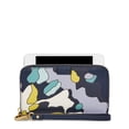 thumbnail image 2 of Fossil Emma RFID Blue Leather Smartphone Wristlet, 2 of 3