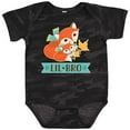 thumbnail image 3 of Inktastic Little Brother Woodland Fox Lil Bro Boys Baby Bodysuit, 3 of 5
