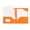 Orange, variant on Two-Pocket File Folder with Inner Flap, Double Pocket Document Organizer Folder, Organizer Solution for Work Office Presentations (Dark Blue, 9.5''x12'')