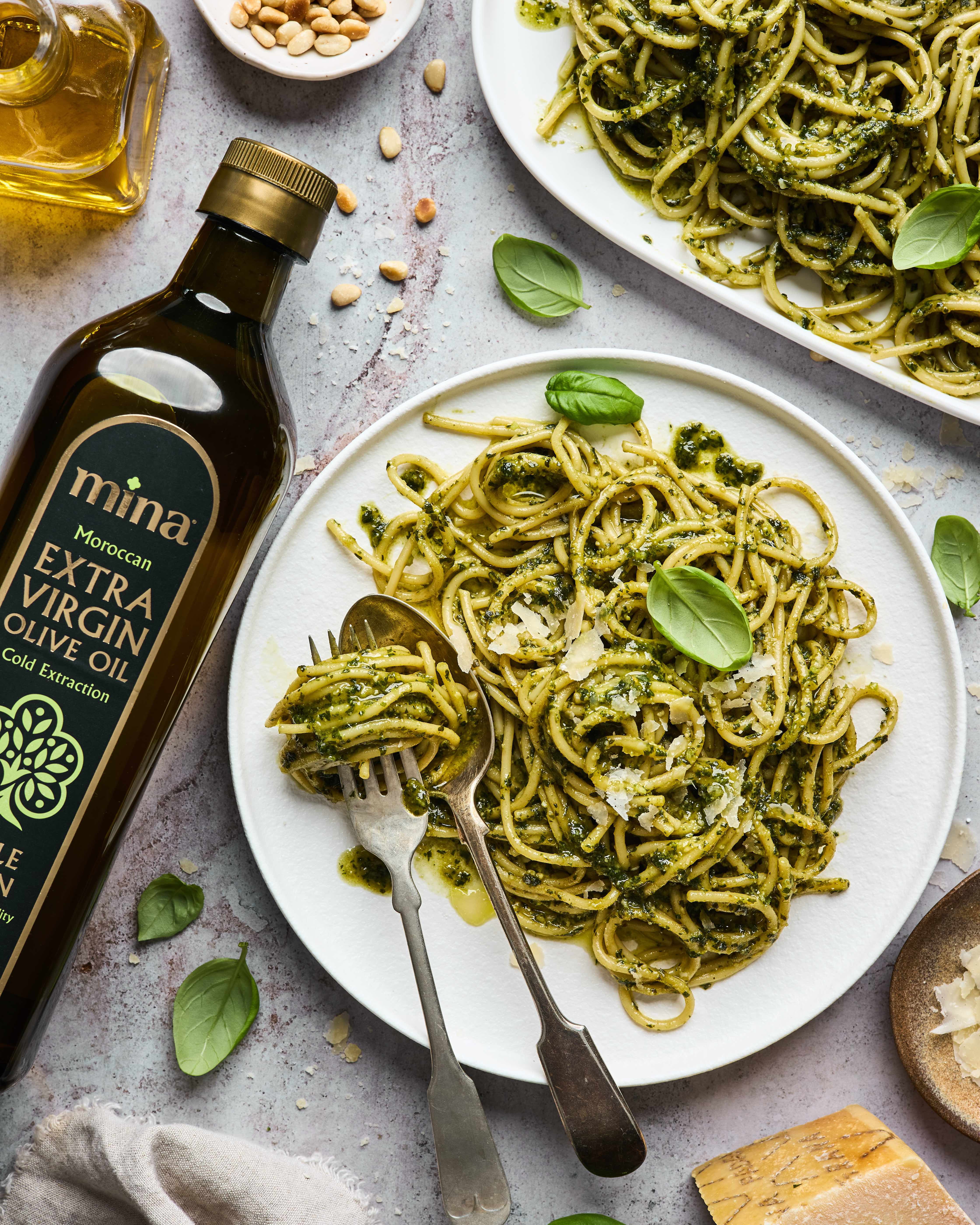 Mina Moroccan Extra Virgin Olive Oil, 169 fl oz, Cold Extracted, High Polyphenol, Single Origin also Great for Cooking