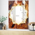 thumbnail image 4 of DESIGN ART Designart 'Brown Moss Agate' Modern Mirror - Frameless Contemporary Printed Wall Mirror 27.5in.x39.5in., 4 of 5