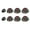Black, variant on 1Set Earbuds Cover In-Ear Tips Soft Silicone Ear Buds Accessories for Tune Earphone Eartips