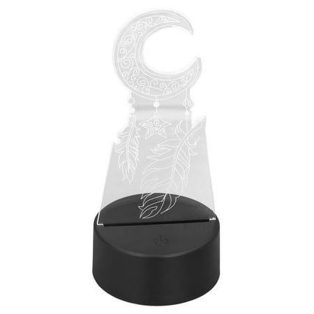 

3D Light 7 Color USB Powered Moon Wind Bell LED Night Light For Living Room For Festival