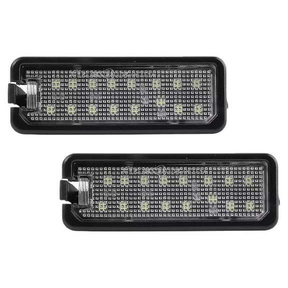 12V LED Rear License Plate Lights, White, 6500K, 18pcs LEDs, Canbus Error Free, Fit Various Car Models 2000-2020