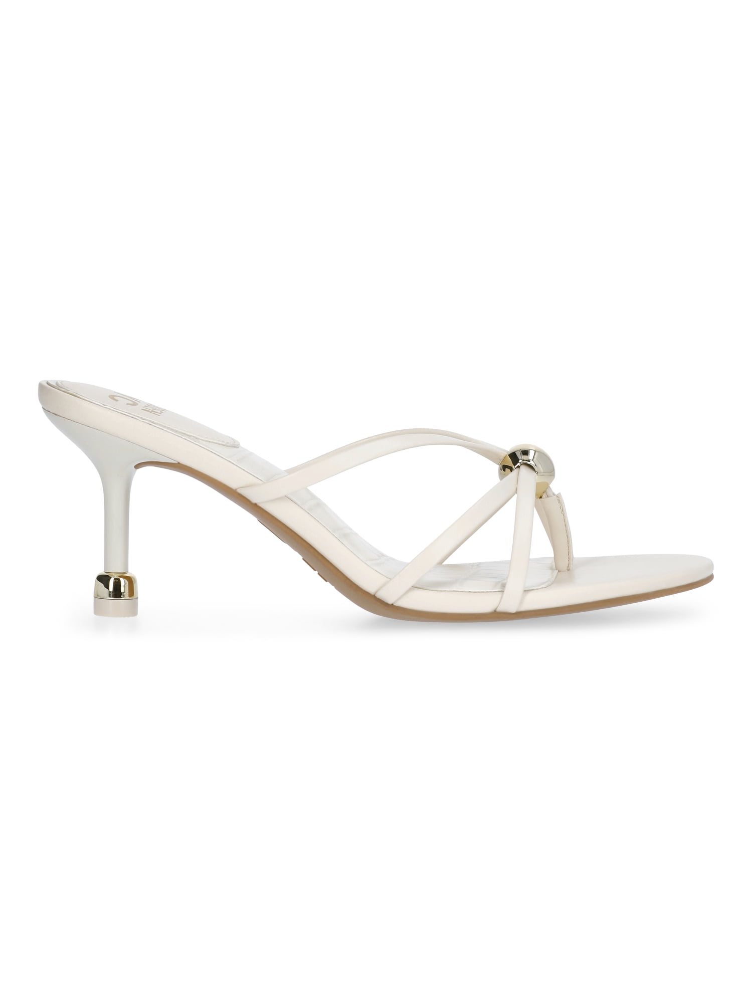 Madden NYC Women's Faux Leather Strappy Kitten Heel Sandals with Studded Accents