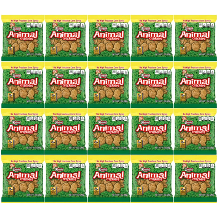 Keebler Animal Cracker Cookies 1 oz Bags, Pack of 20, Bundled By Shoppyway