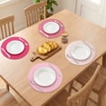 thumbnail image 3 of Unique Bargains 4Pcs Round Woven Table Placemats Pink 13x13inch, 3 of 5