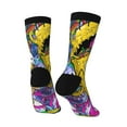 thumbnail image 4 of Simpsons Adult Socks Casual Tube Socks Durable Comfort Calf Socks Soft Elastic Crew Socks 3 Black, 4 of 9