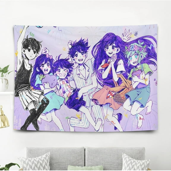 Tapestry Poster Cool Omori Wall Hanging Art Decor for Living Room Bedroom Dorm Birthday Gift for Kids 60 x 40 inch