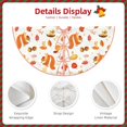 thumbnail image 3 of Rateoe Squirrel InThe Forest3 Pattern Christmas Tree Skirt with Ties , Christmas Tree Decorations, Farmhouse Christmas Decor Xmas Holiday Decorations-48", 3 of 6