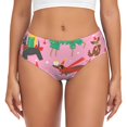 thumbnail image 1 of Fotbe Different Dogs Christmas Calzones Estampados para Mujer – Ropa Interior de Algodón, Cómoda, Suave y Elástica-Medium, 1 of 6