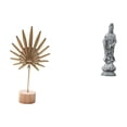 thumbnail image 1 of Escultura de hojas,Estatua de hoja de metal Escultura de hoja Decoración del hogar,Estatua de Guan Yin,Estatua de Guan Yin para decoración del hogar.,Escultura de Kuanyin,figurita,decoración, 1 of 8