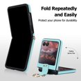 thumbnail image 2 of Allytechgroup Moto Razr 40 Ultra Case with Ring Holder Stand, Premium PU Leather Stylish Shockproof Anti-Scratch Portable Phone Case Cover for Motorola Moto Razr 40 Ultra, Green, 2 of 6