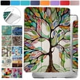 thumbnail image 1 of iPad PRO 9.7 Inch [Pro 9.7 2016] A1673 A1674 A1675 MLPX2LL/A MLPW2LL/A MLPY2LL/A MLYJ2LL/A Shock Proof Magnetic Dual Angle Stand with Honeycomb Pattern Printed Cover - Olivia Tree, 1 of 8