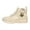 White, variant on Women's Ankle Boots Waterproof Leather Round Toe Lace up Zipper Winter Booties Leopard Print Strappy Warm Furry Lined Snow Boots Platform Soft Sole Cold Weather Sneakers Black Size 7