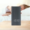 thumbnail image 3 of Unique Bargains Voice Wake-Up LED Alarm Clock White 5.5"L x 2.6"W x 2.8"H, 3 of 6
